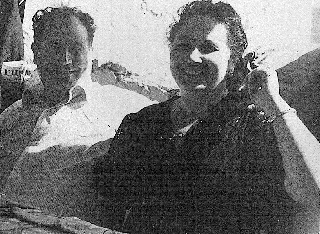 Timoteo Bernardini con la moglie Nazzarena Pontesilli (1902-1989), anni '50